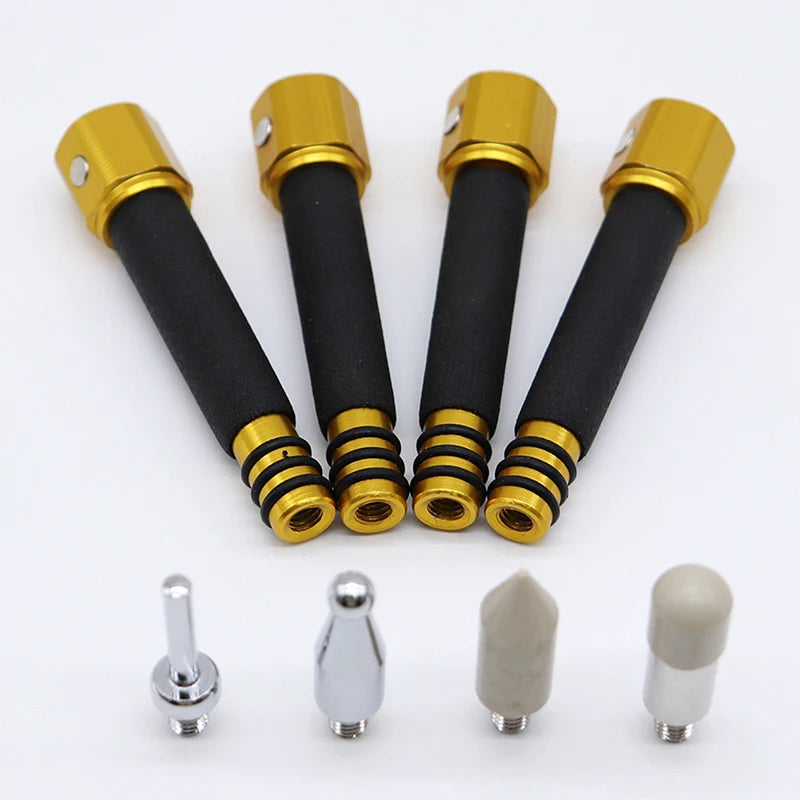 4Pcs Car Body Dent Repair Tool Paintless Tap Down Pen Magnetic Anti-Slip Grip Dent Repair Tool Detachable Tip Scratch Free Tool Oasis Select
