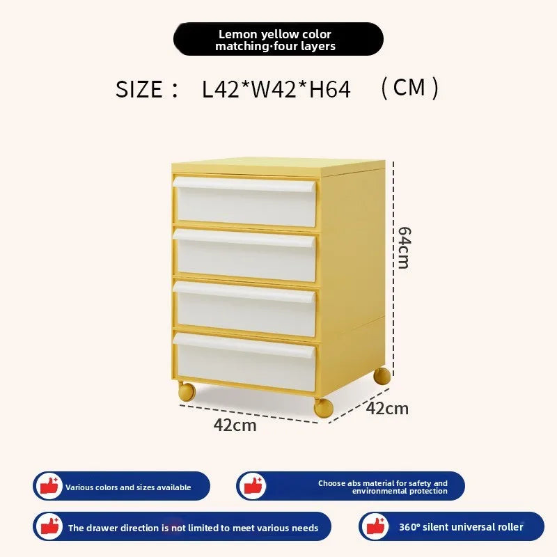 Removable Panda Cabinet Medieval Bedside Table Ins Plastic