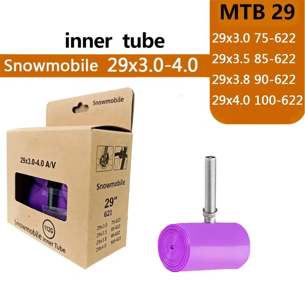 For 29er For 27.5 AV Valve Mountain Inner Tube For Mountain Biking Purple Sealing Performance Aging Resistance Oasis Select 29x3.0-4.0