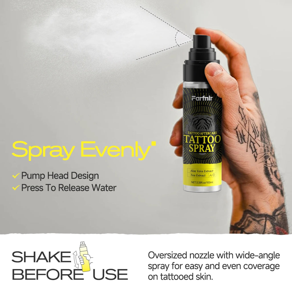 TATTOO SPRAY daily tattoo care, gentle and non-irritating, effectively moisturizes the skin and keeps colors vibrant Oasis Select