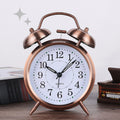 Vintage Twin-Bell Alarm Clock | Silent Sweep & Night Light