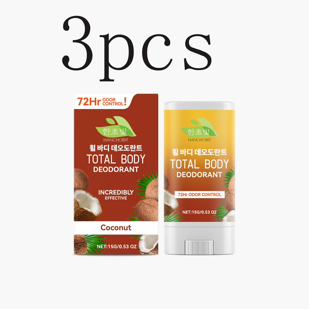 Body Care Stick: Coconut-Infused Long-Lasting Deep Odor-Neutralizing Stick with a Gentle, Non-Greasy & Refreshing Formula Oasis Select 15gx3pcs