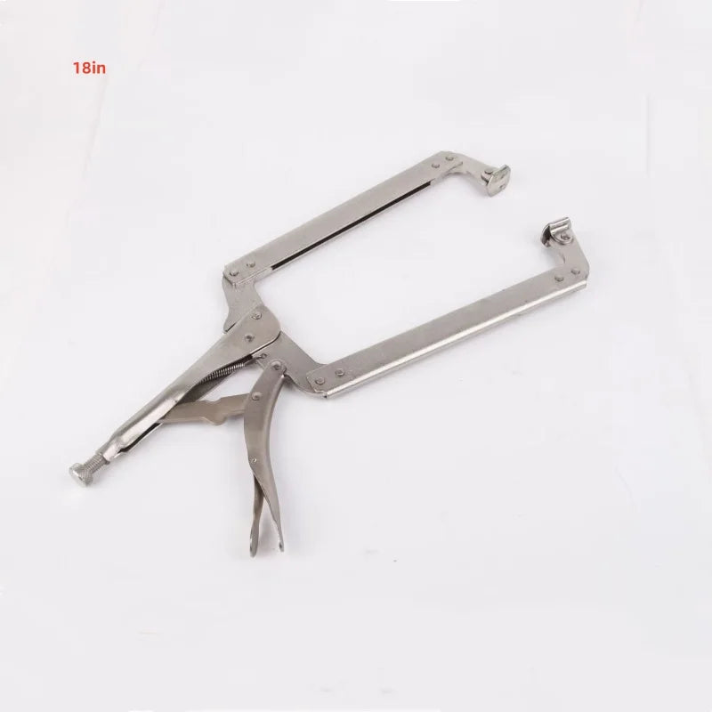 1Pcs C Clamp Locking Pliers 23cm Vise Grip Welding Steel Locking Woodworking Grip Tenon Locator Adjustable Vise Jaw Hand Tools Oasis Select 18in