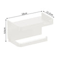 Toilet Paper Holder Plastic Storage Rack Kitchen Towel Placement Of Seasoning Bottles Bathroom Wall Roll Of Paper Phone Storage Oasis Select White