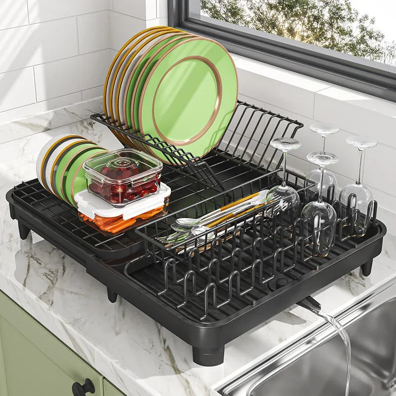 Kitchen foldable dishes, dishes, dishes, drain rack, chopsticks storage rack, countertop, sink rack, dishes Oasis Select