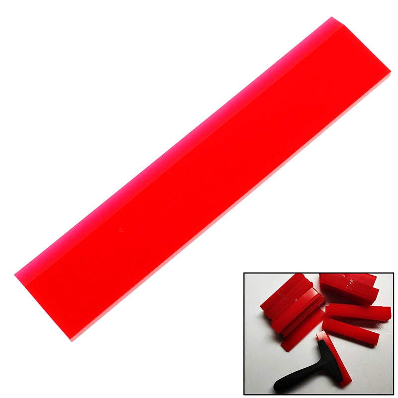 1pcs/2pcs Window Squeegee Rubber Strip Blade Cleaner Car Tinting Glass Clean Water Wiper Ice Scraper Carbon Fiber Wrap Tool Oasis Select