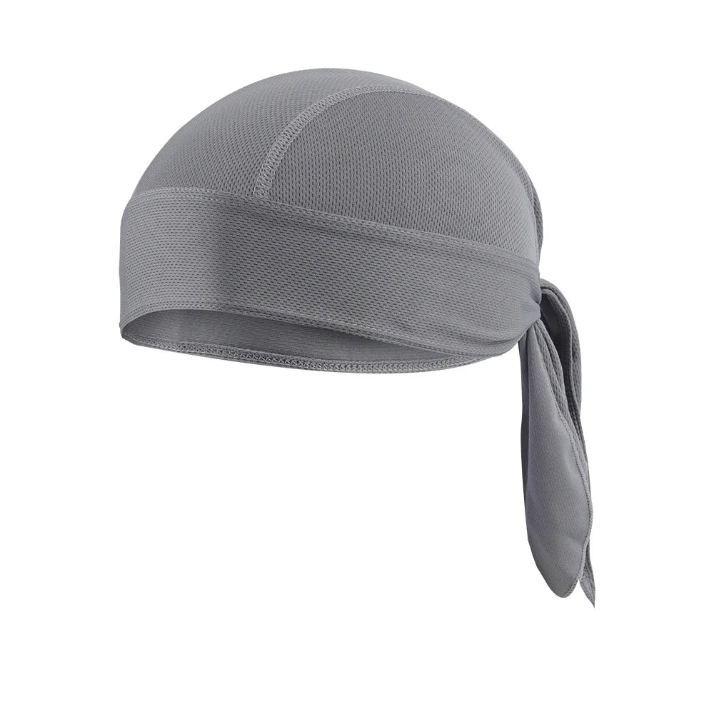 Quick-Dry Cycling Cap & Headband Bandana | UV Protection Cycling Headband Cap Oasis Select grey