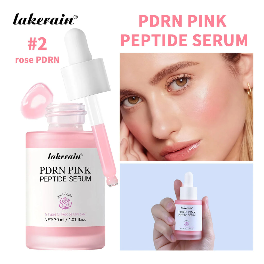 30ml Salmon PDRN Pink Peptide Facial Serum Deep Moisturizing Long-Lasting Hydration Pink Glow Serum Even Skin Tone Korean Skinca Oasis Select 02