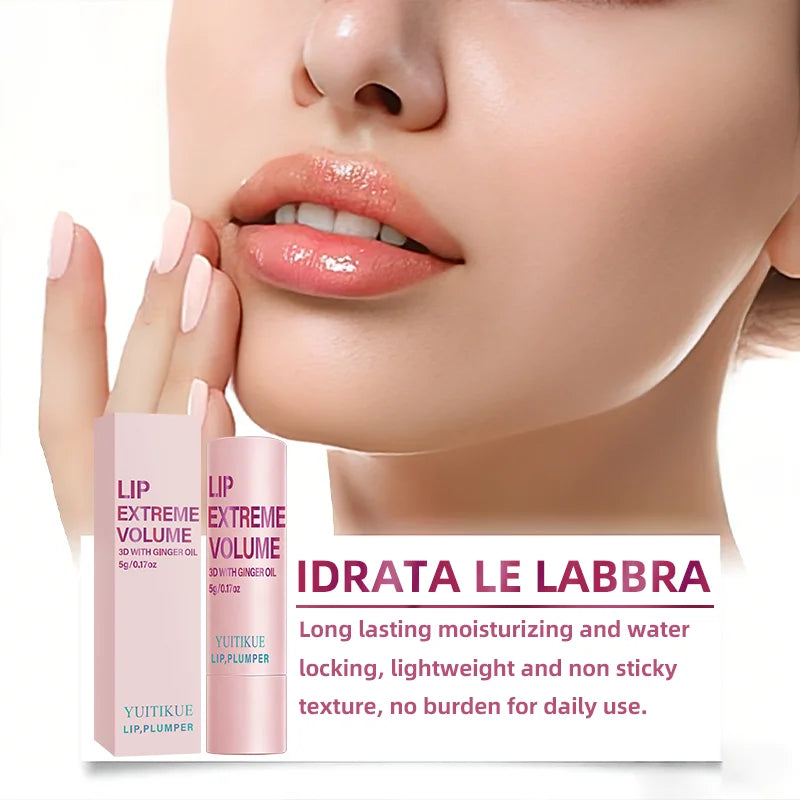 YUITIKUE Lip Plumper Stick - Non-Sticky, Water-Locking Formula for Plump, Hydrated Lips, Ideal as Primer & Daily Care Oasis Select