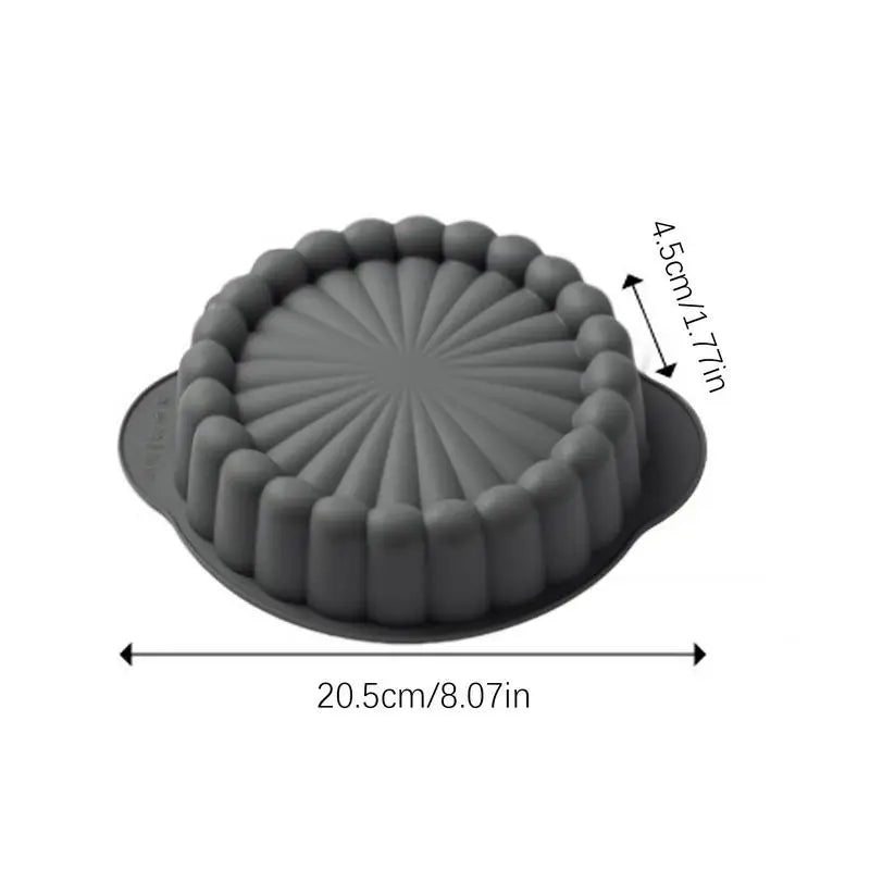 Flower Silicone Mold Round Sunflower Baking Molds Reusable Flower Baking Trays Large Cake Baking Pans for Valentine's Day Oasis Select