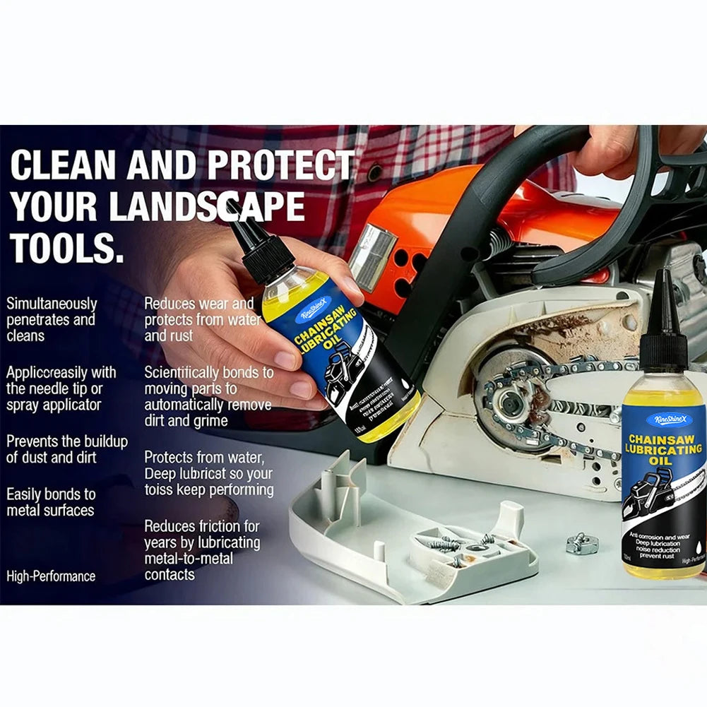 Chainsaw Bar & Chain Lubricating Oil – Anti-Wear Anti-Rust 100ml