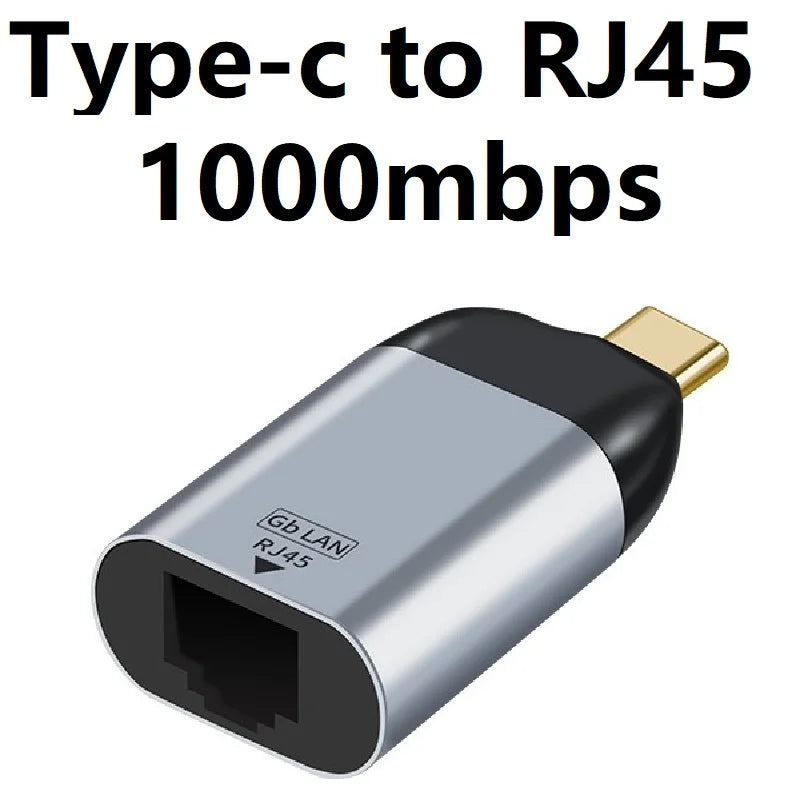 USB C Type C To 4K 8K HDMI HDTV USB C to DP DisplayPort miniDP VGA RJ45 Adapter For Laptop MacBook TV Box PS5 Switch iPad Galaxy Oasis Select C to RJ45 1
