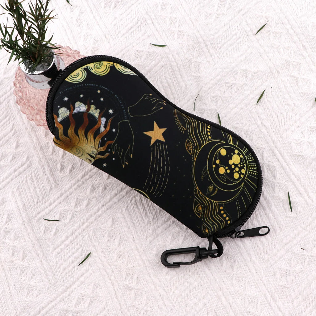 Starry Sky Glasses Case Unisex Travel Sunglasses Protector Box Glasses Bag Fashion Zipper Storage Box Portable Soft Case Oasis Select
