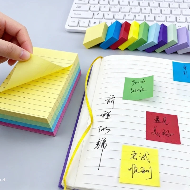2025 11 Pcs Fluorescent Color Sticky Note Posted It Note Pads Stickers Planner Sticker Notepad Memo Pad School Office Supplies Oasis Select