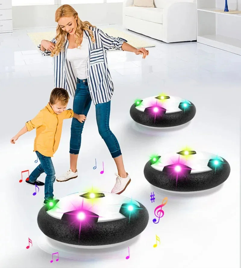 LED Bubble Football Kids Interactive Game Toy with Music and Lights Floating Indoor Mobile Slide Flat Soccer Sports for Kid Gift Oasis Select