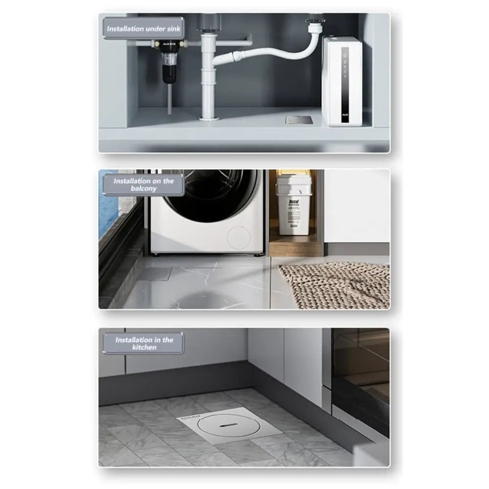 Heavy Duty Square Floor Clean Out 304 Stainless Steel 75/110 Plug Drainage Port with Cleaning Port Shower Floor Drain Bathroom Oasis Select