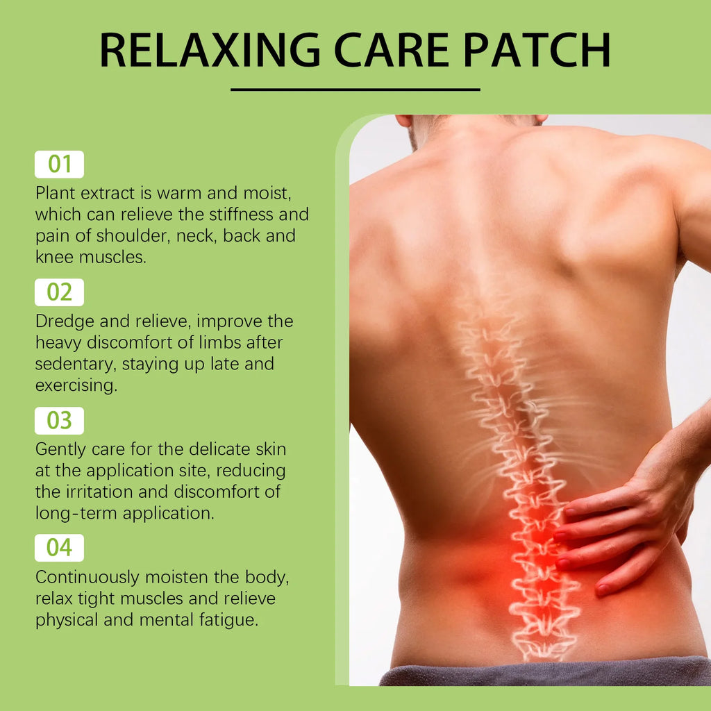 Relaxing Care Patch Gentle Warm Body Patch Shoulder Neck Waist Knee Ankle Comfortable Fit Daily Body Conditioning Patch 7 Pieces Oasis Select
