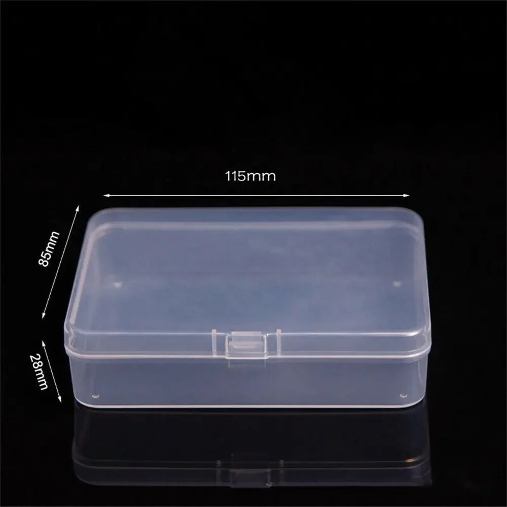 1pc 6 Grids Compartments Plastic Transparent Organizer Jewel Bead Case Cover Container Storage Box For Jewelry Pill Coin Sundry Oasis Select Transparent7