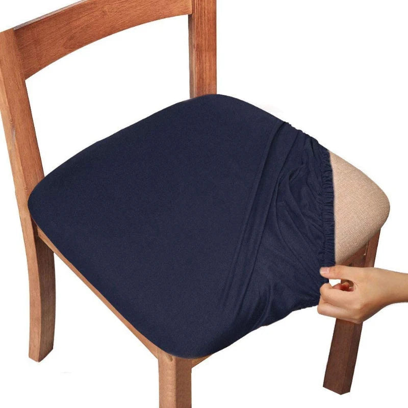 Dining Room Chair Cover Seat Covers Spandex 13solid Colors Removable Washable Elastic Cushion Covers For Home Oasis Select