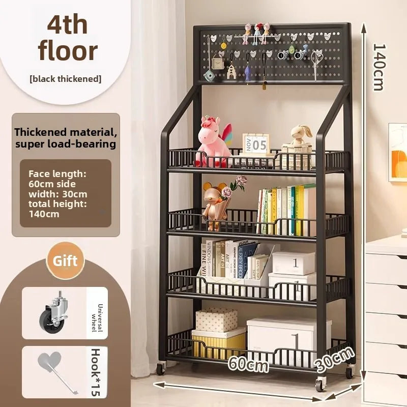 Snack shelves Internet celebrities Snack food and beverage supermarkets Mobile shelves Convenience store Multi-layer Oasis Select Four-layer 60CM B