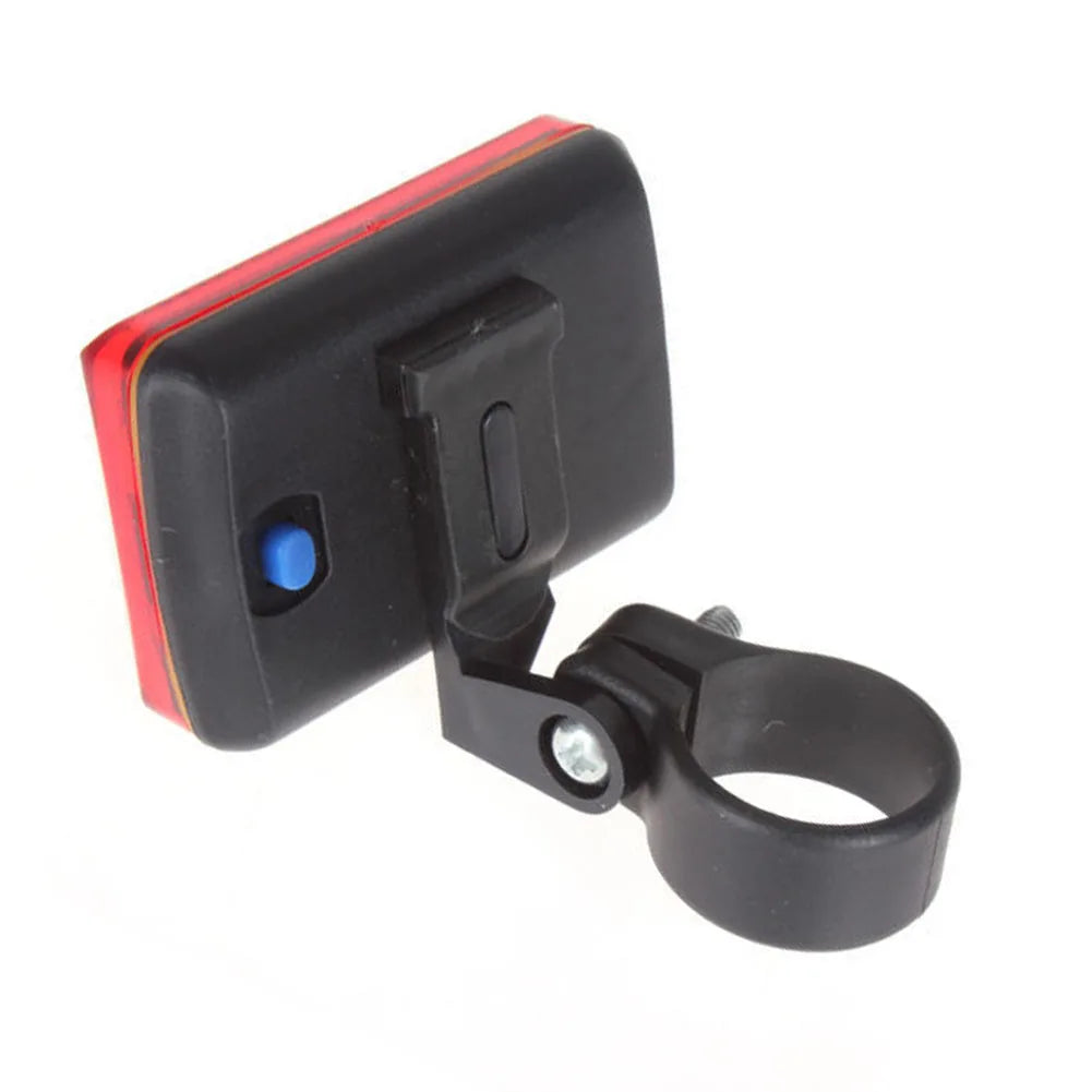 1pc Bicycle Tail Light Plastic Waterproof Rear Light 5 Red Strong LED Signal Light For MTB Bike Road Bike Bicycle Accessories Oasis Select