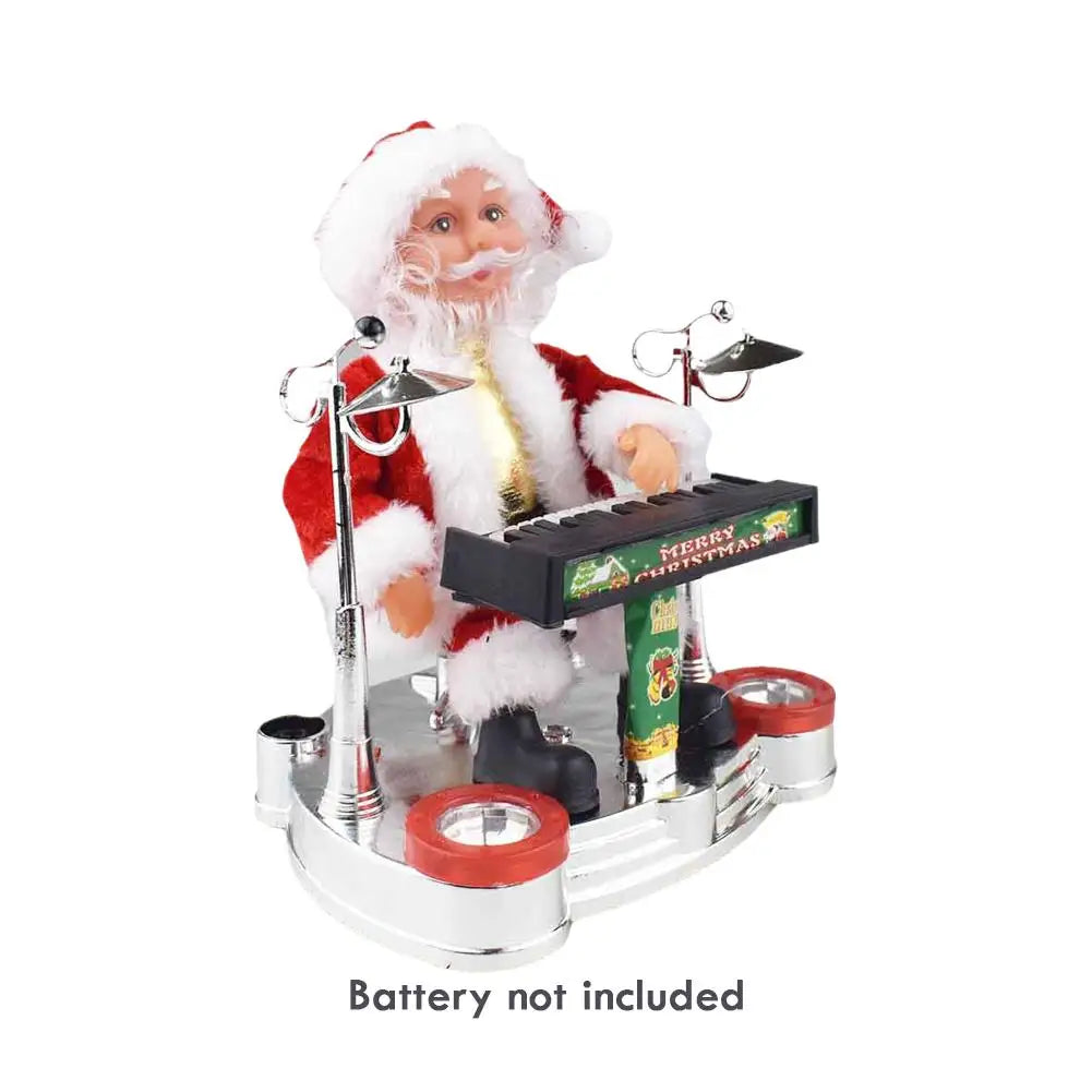 European Style Electric Santa Claus Music Instrument Playing Xmas Toy Christmas Decoration Children's Home Gift Oasis Select 02