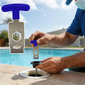 Portable Wrench Tool Pool Plug Removal Tool Pool Drain Plug Removal Tool Pool SPA Jet Removal Tool for Spa Swimming Backflow Oasis Select Blue
