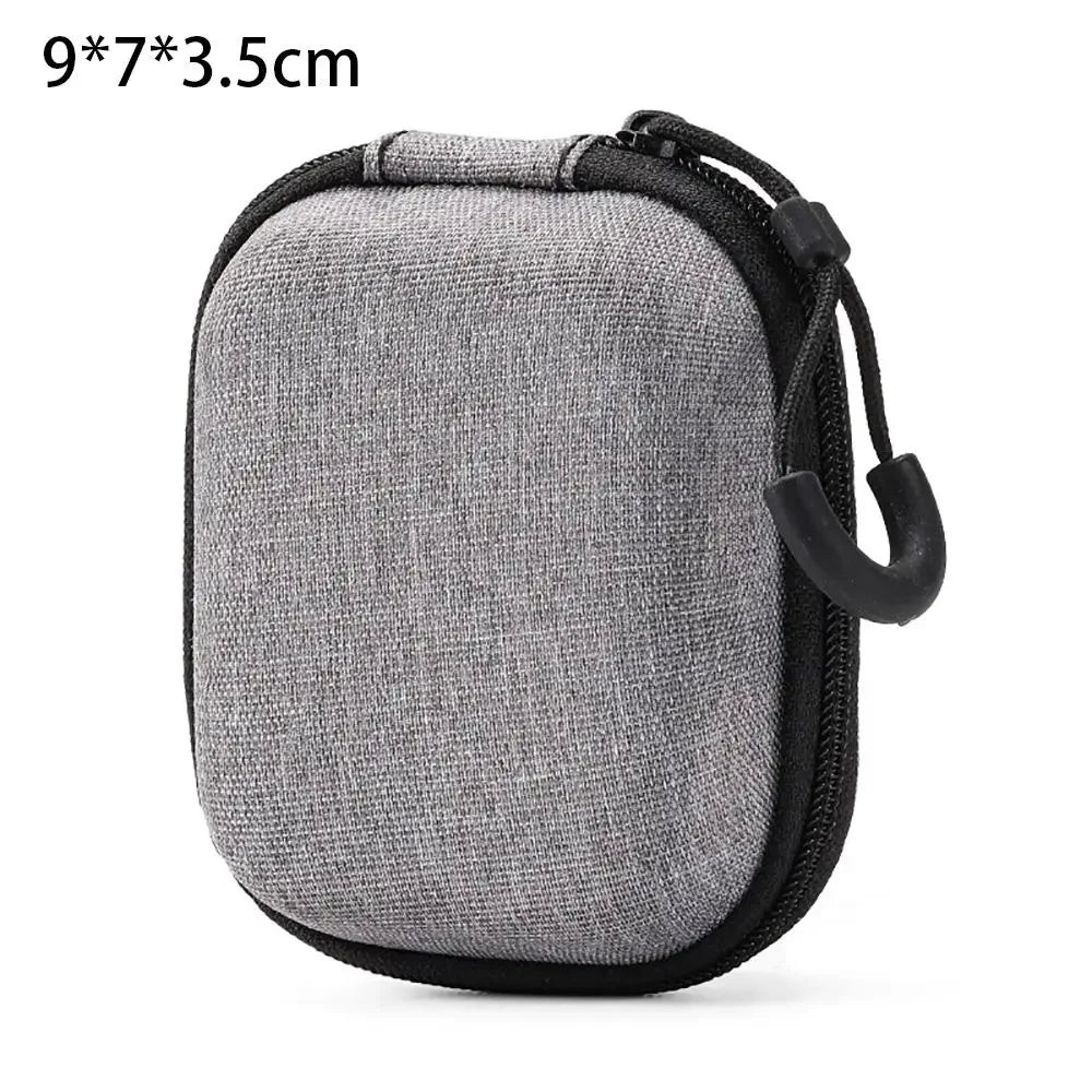 1Pc EVA Storage Bag Earphone/Phone/Charging Cable Pouch Carrying Bag Mini Zipper Earphone Case Portable Digital Accessories Oasis Select 9x7x3.5cm