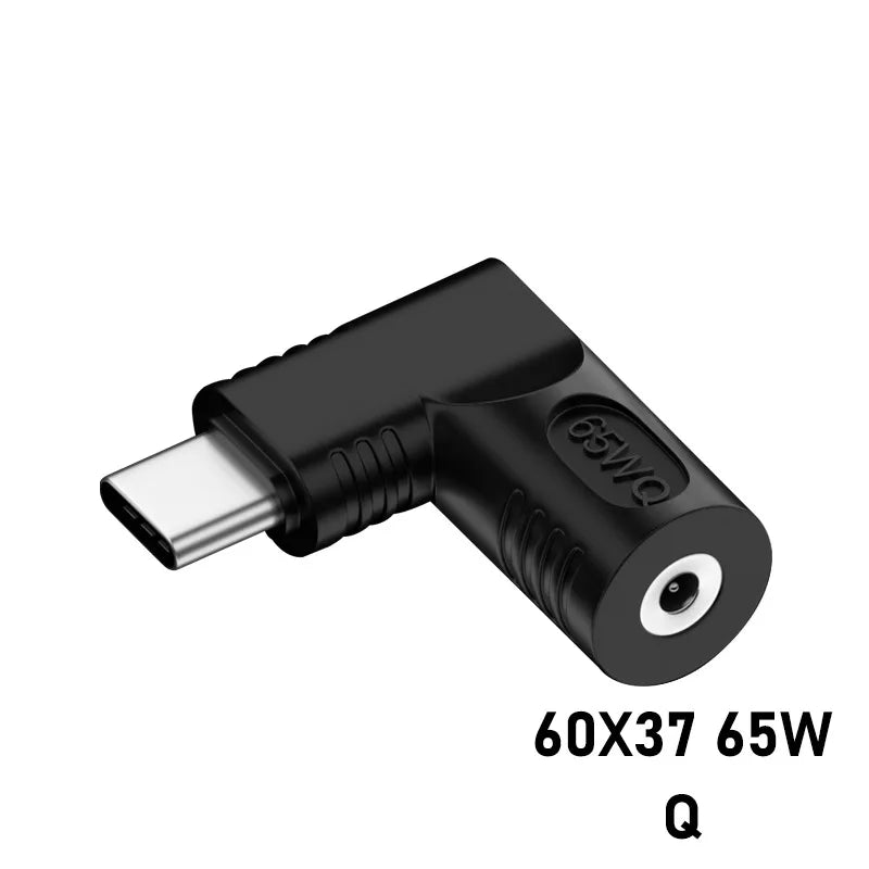 65W PD Converter DC to USB C Type c Power Adapter Converter 3.5X1.35mm 4.8X1.7mm 5.5X2.5 mm Laptop Charger to Type C Connector Oasis Select Q