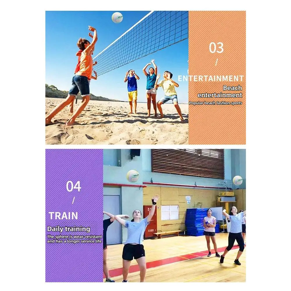 2025 NEW Volleyball Official Size No.5 Machine Sewing Soft Beach Air Volleyball Professional Match Balls For Beginner Teenager Oasis Select
