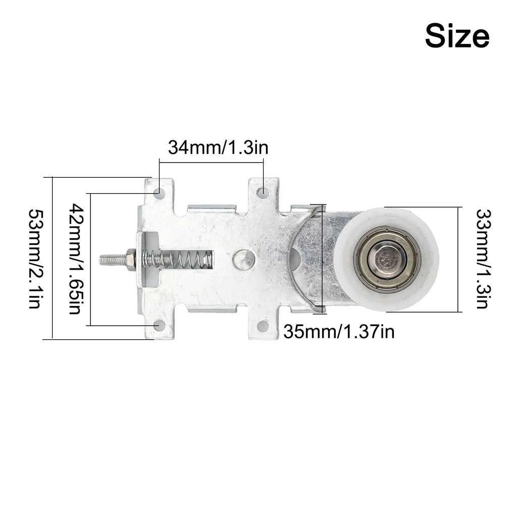 Interior Decor Sliding Door Roller Metal Roller Set Versatile Sliding Door Solution Sliding Door Silver Long-lasting Performance Oasis Select