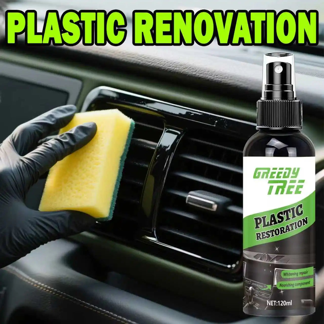 Black Crystal Plastic & Rubber Repair Paste – Car Scratch Polish