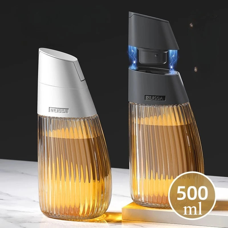 LISSA Glass Oil Pot, Anti-leakage Bottle, Household Kitchen Large Oil Tank, Gravity Automatic Opening and Closing Oil Container Oasis Select