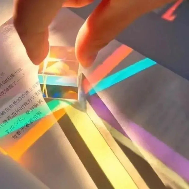 X-Cube Dichroic Crystal Prism – RGB Spectrum Physics Toy Gift Optical Prism Toy Oasis Select