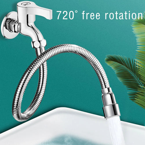 12-50cm Universal Faucet Extender Stainless Steel 360° Rotation Kitchen Sink Anti-Splash Nozzle Aerator Extension Hose 1/2 Modes Oasis Select