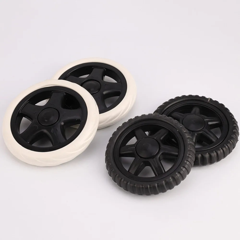 2Pcs 5in Wheel Shopping Cart Wheels Travelling Trolley Caster EVA Replacement Travel Suitcase Rubber Luggage Wheel