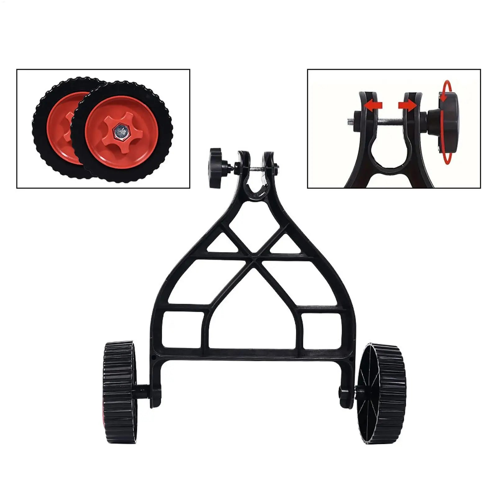String Trimmer Support Wheels Auxiliary Wheels Trimmer Support Brush Cutter Wheel Mower Attachment Adjustable Grass Cutter Oasis Select
