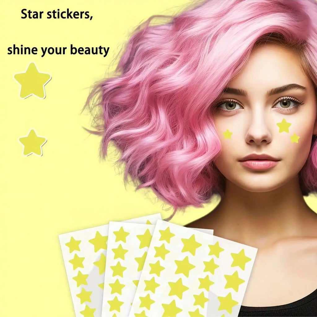 400/200 pieces/box yellow star shaped face acne patch, mild and non irritating hydrogel acne patch, necessary to cover acne Oasis Select