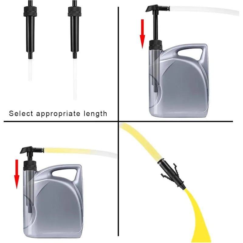 Fuel Oil Diesel Petrol Transfer Car Hand Siphon Pump For Manually Pressing Compatible With Auto Transmission Liquid Siphon Tool Oasis Select