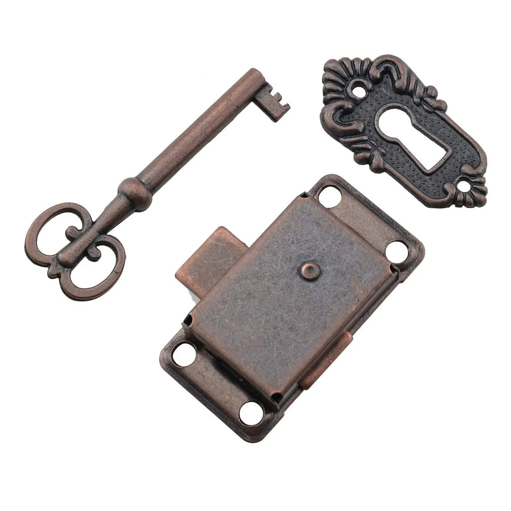 Antique Iron Drawer Lock Set – Decorative Furniture Key Lock Decorative Furniture Lock Oasis Select Red One Size