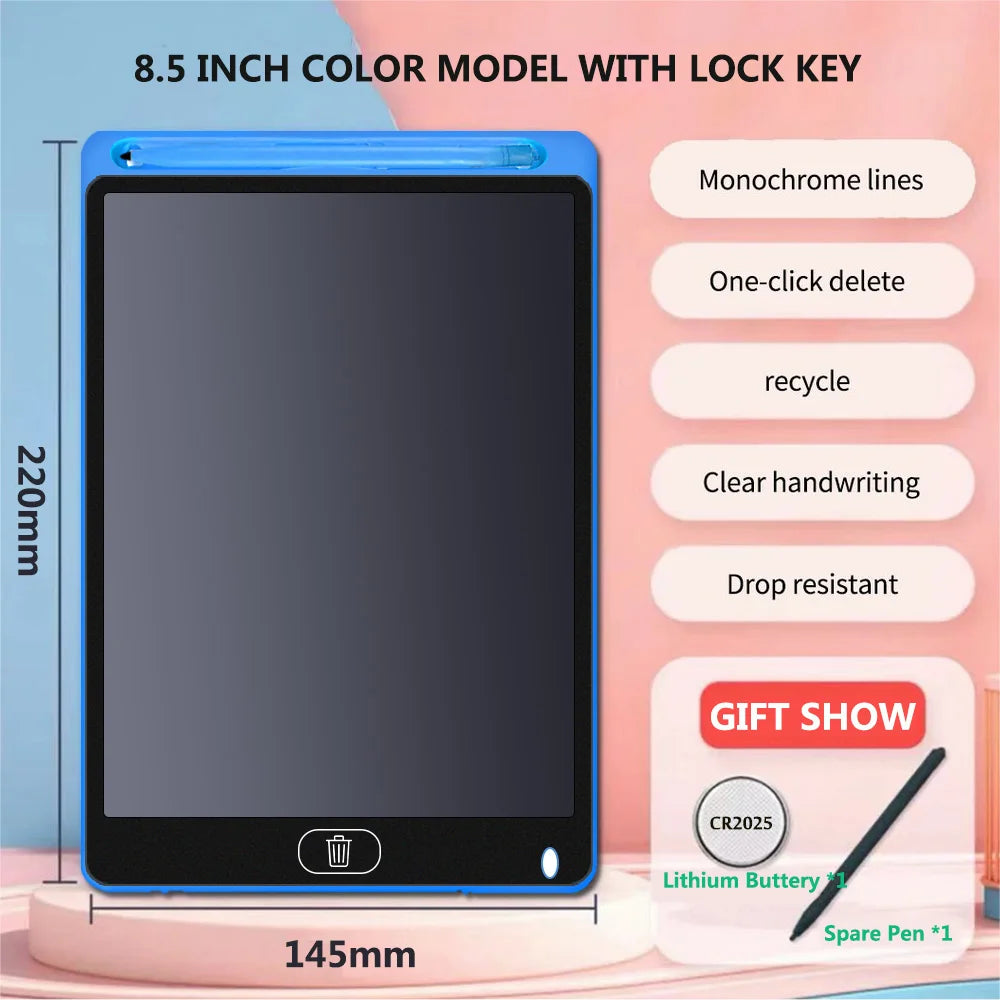 Toys 8.5Inch Electronic Drawing Board LCD Screen Writing Digital Graphic Drawing Tablets Electronic Handwriting Pad Oasis Select