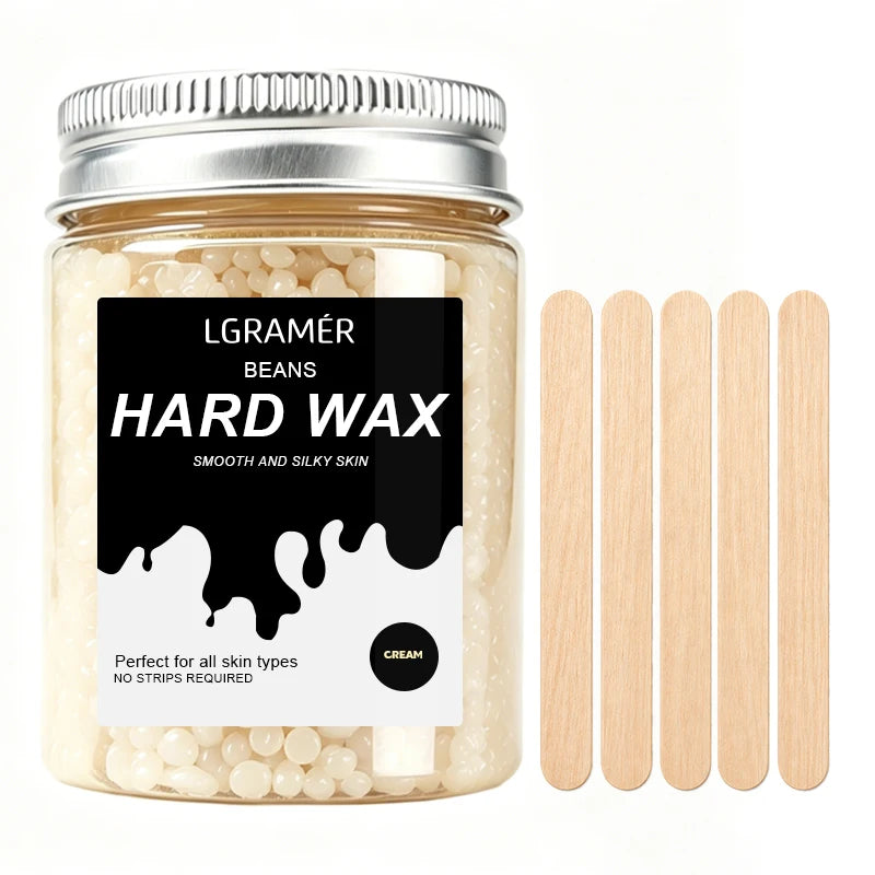 LGRAMER Hard Wax Beads for Hair Removal | 80g/380g Scented