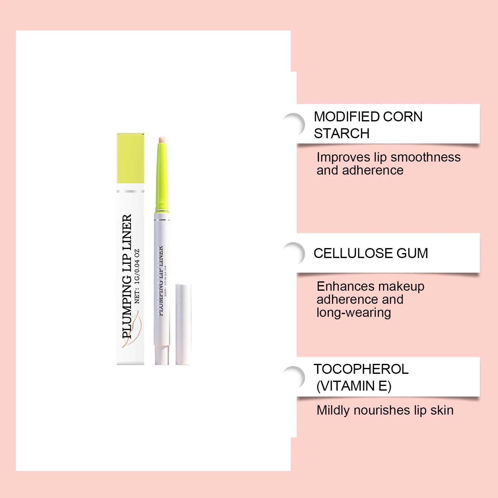 Waterproof Matte Lip Liner Long Lasting Smudge Proof Matte Finish Natural Plumping Lip Pencil for Daily Makeup & Lip Contour Oasis Select