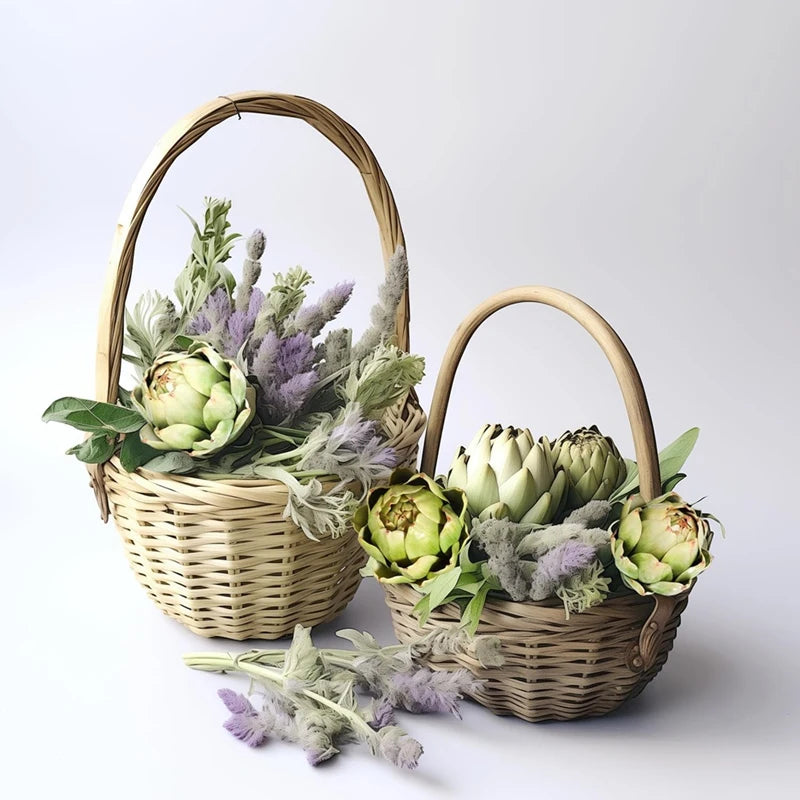 WISH 3-Pack Large Green Faux Artichokes - Artificial Vegetables And Fake Fruits For Kitchen Decorations Oasis Select