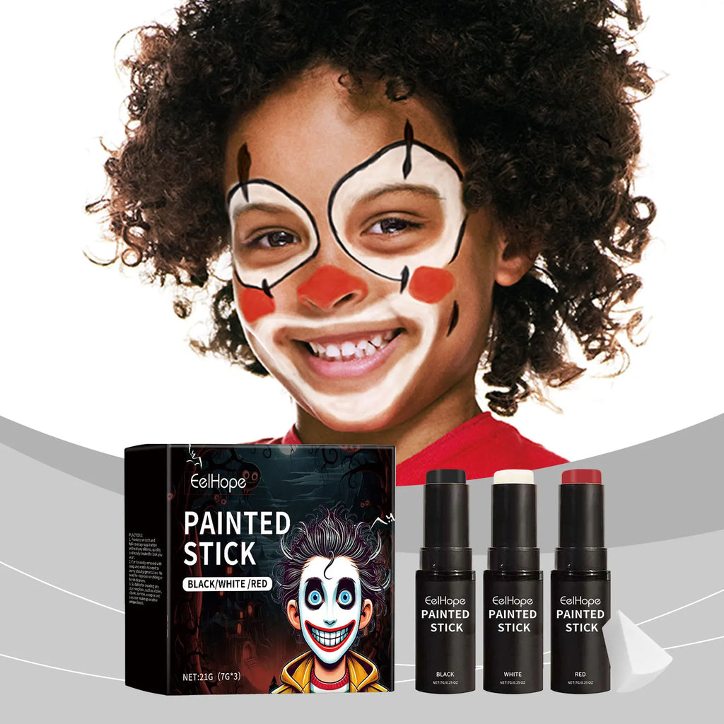 Halloween Body Paint Stick Set – Full Coverage Face & Body Makeup Halloween Face Paint Oasis Select