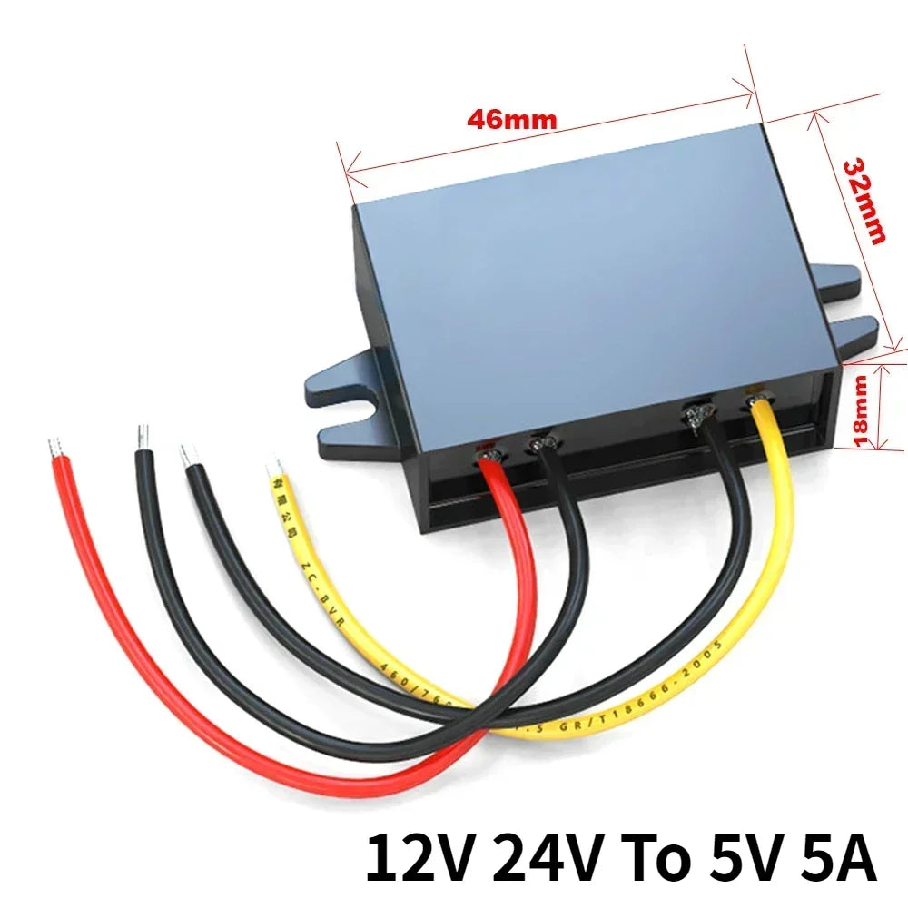12V 24V to 5V 3A-10A Step Down DC Converter Regulator 24V 12 Volt Buck to 5 Volt 12 Volt to 5 Volt LED Power Supply for Cars Oasis Select 12V 24V To 5V 5A 12V 24V 5V