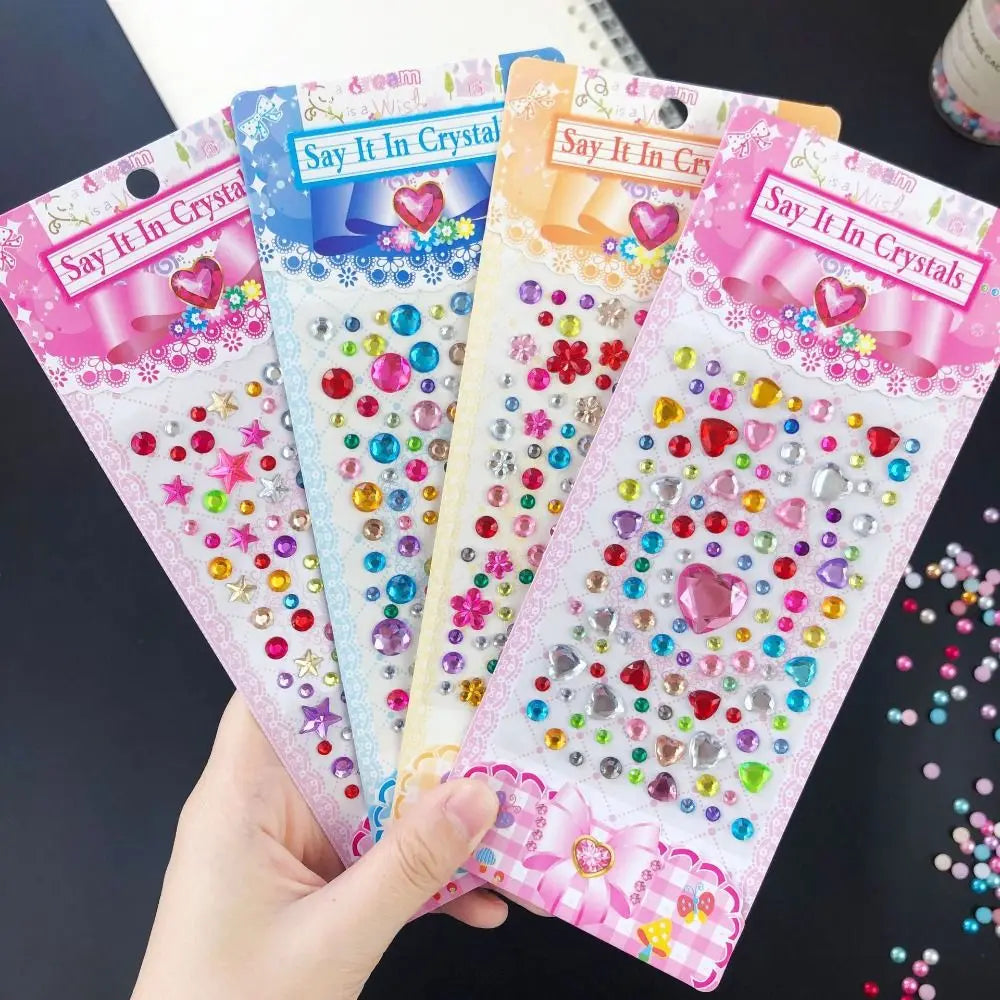 Decoration Stickers 3D Gem Stickers Scrapbooking Self Adhesive DIY Acrylic Gem Sticker DIY Mobile Phone Oasis Select