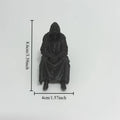 Sad Black Hooded Skull Miniature Gothic Figurine Home Desktop Handicrafts Ornaments Sitting Reaper Ornament Home Decoration Gift Oasis Select Sad Death Reaper