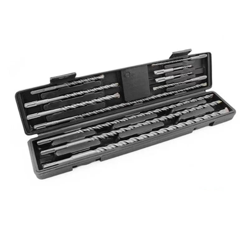 Electric Hammer Drill Bit Chisel Combination Packages Shank Impact Rotary Concrete Masonry Drilling Grooving New Power Tool 12pc Oasis Select