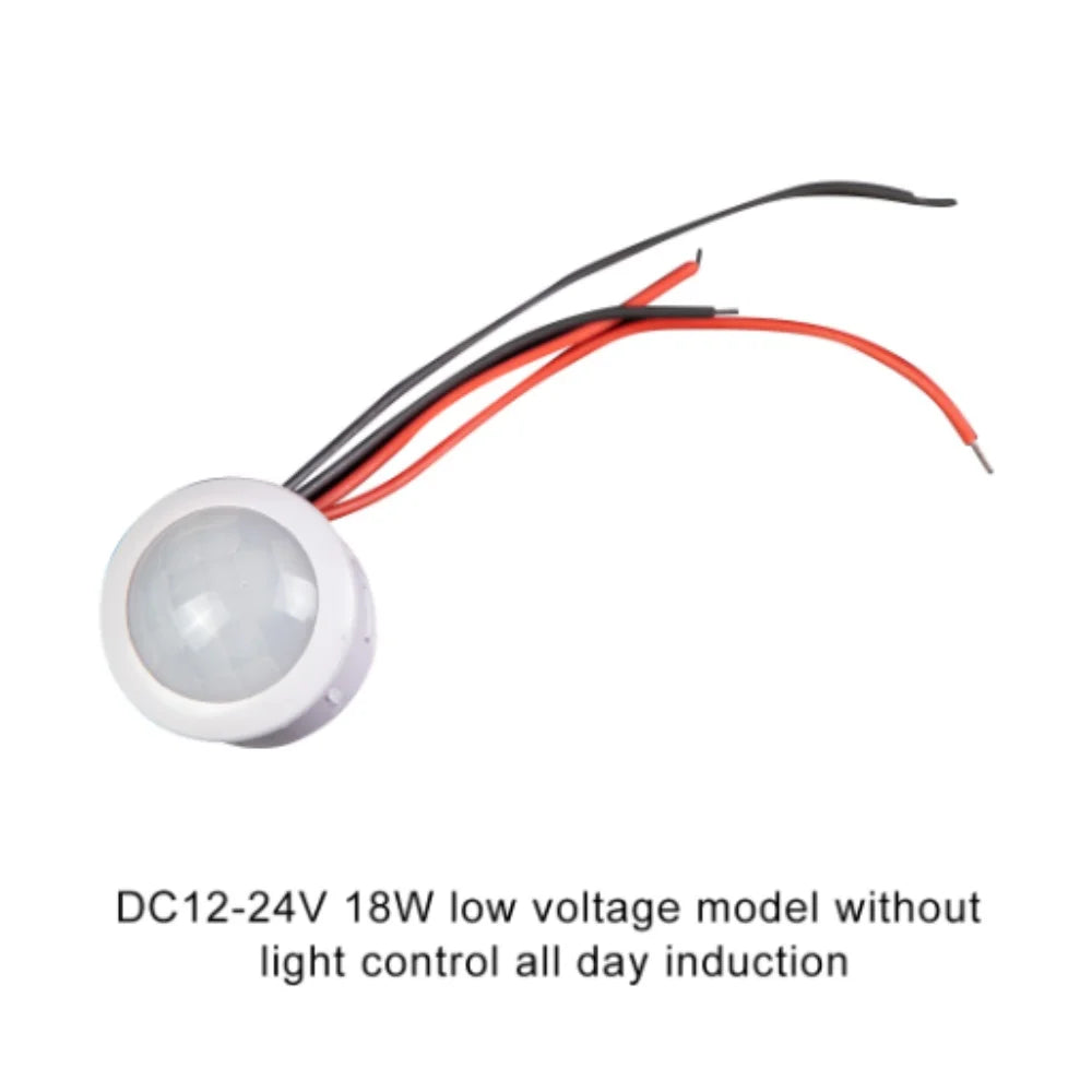 DC12-24V AC110-240V LED Closet PIR Sensor Detector Smart Switch LED PIR Infrared Motion Sensor Detection Automatic Light Switch Oasis Select DC12-24V F